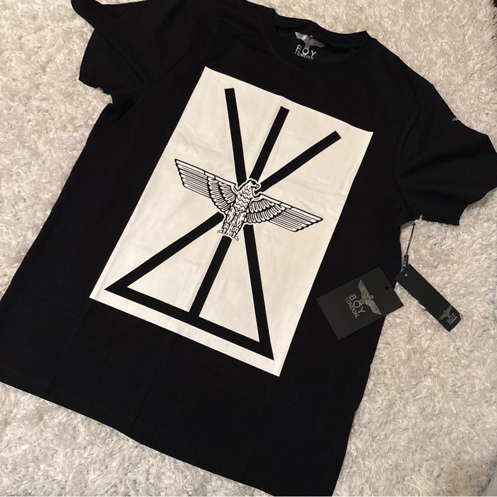 Boy London Black Graphic T-Shirt size large NWT
